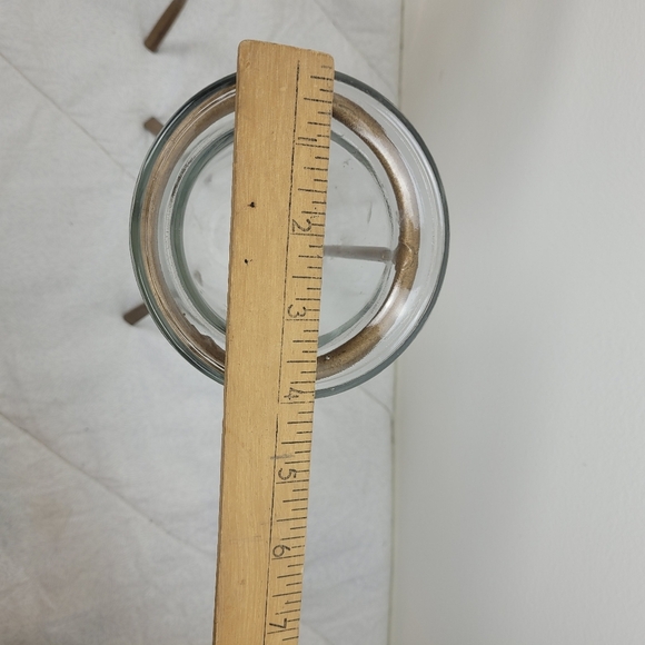 Set Of Two Removeable Glass Votive Gold Metal Stands Home Decor Serving Pieces - Picture 4 of 7